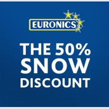 Euronics: the 50% snow discount