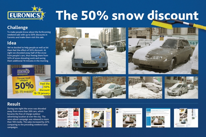 Euronics: the 50% snow discount